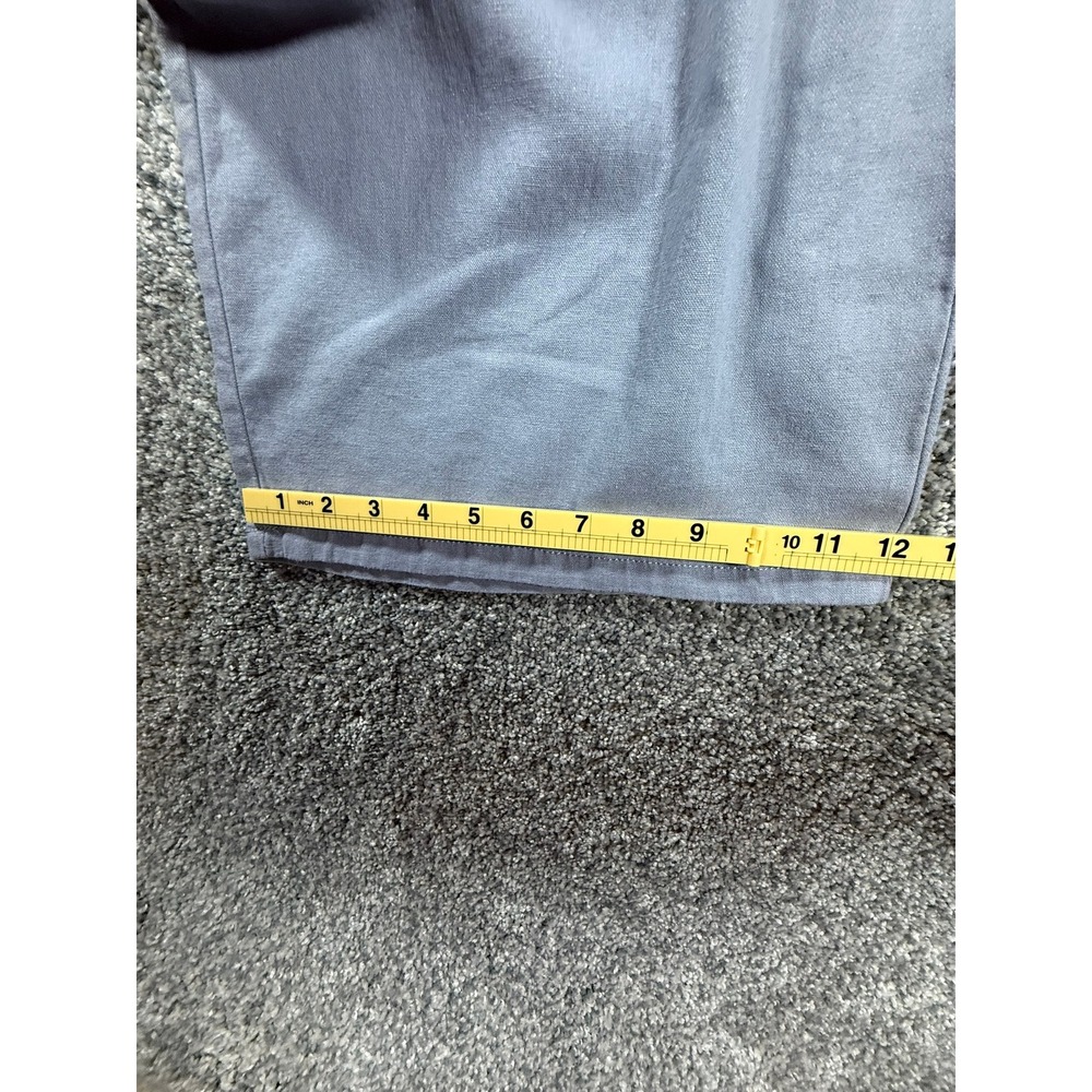 Rewash Brand Grey Linen Blend Wide Leg Pleated High Rise Trousers Pants 29 Waist - Picture 9 of 11